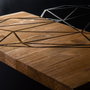 Wallity Heart Escultura de Pared Negro y Nogal